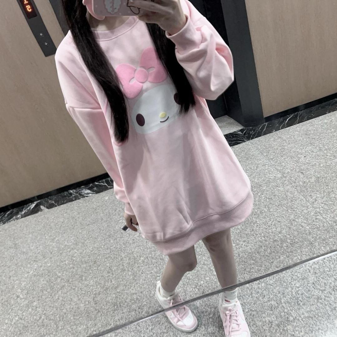 Sanrio Hello Kitty Printed Lon - Hoodie Women Oversized 评论和价格