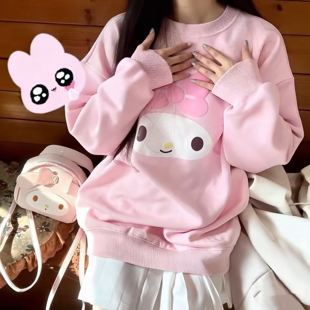 Sanrio Hello Kitty Printed Lon - Hoodie Women Oversized 评论和价格