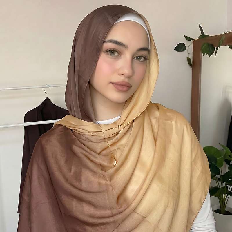 Fashion Muslim Hijab Ombre Sca - Women Fashion Wear 评论和价格