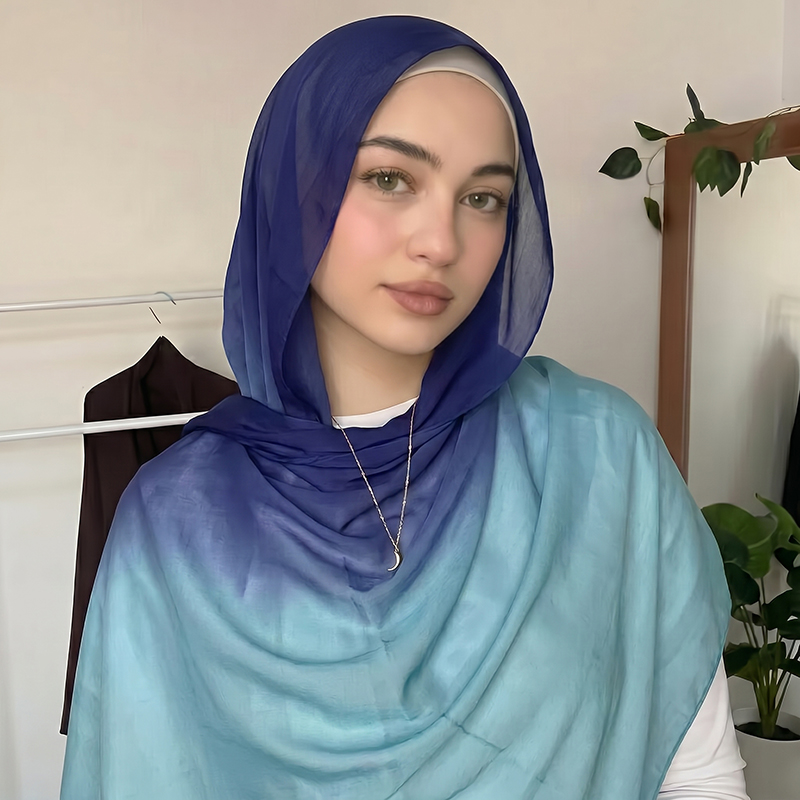 Fashion Muslim Hijab Ombre Sca - Women Fashion Wear 评论和价格