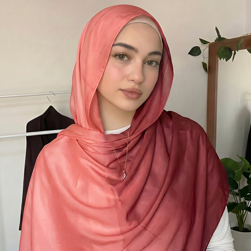 Fashion Muslim Hijab Ombre Sca - Women Fashion Wear 评论和价格