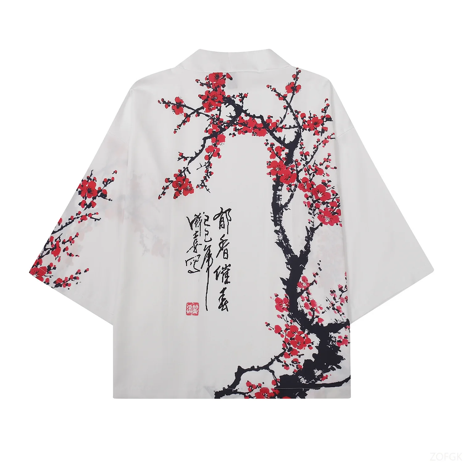 Summer Women Flower Print Kimo - Women Fashion Blouse 评论和价格