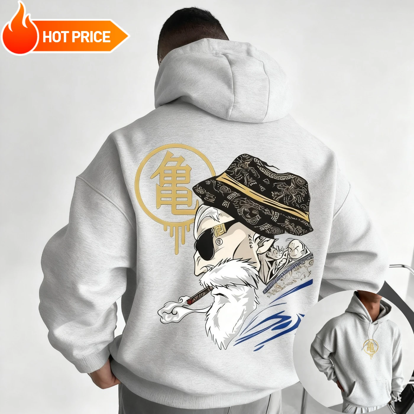 Master Roshi Dragon Ball Saiya - Hoodie Women Oversized 评论和价格