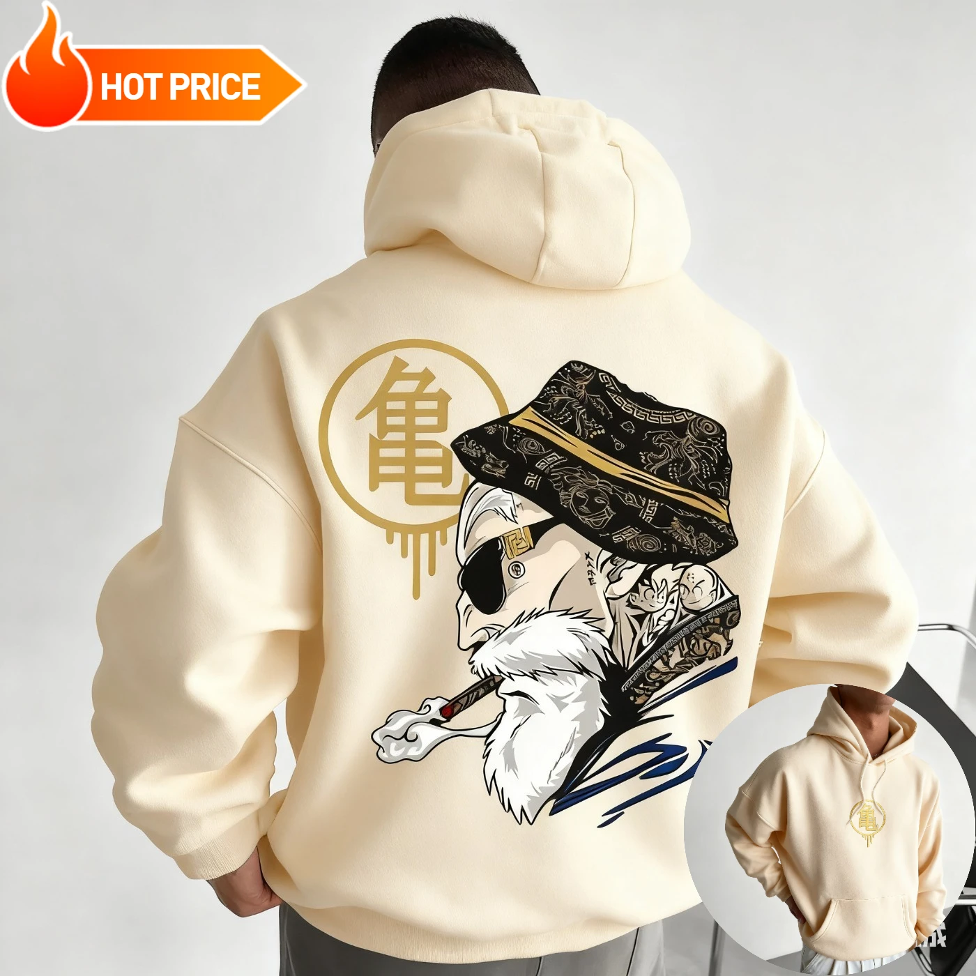 Master Roshi Dragon Ball Saiya - Hoodie Women Oversized 评论和价格