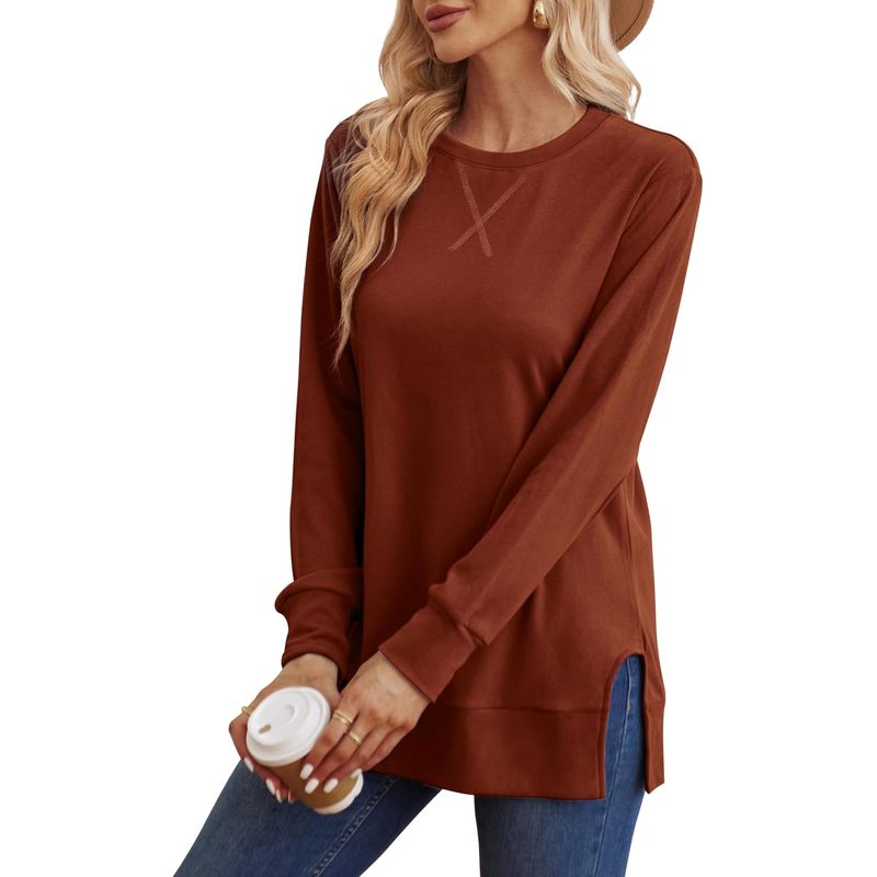 Sweatshirt women Side Split Fa - Women Fashion Open Now 评论和价格