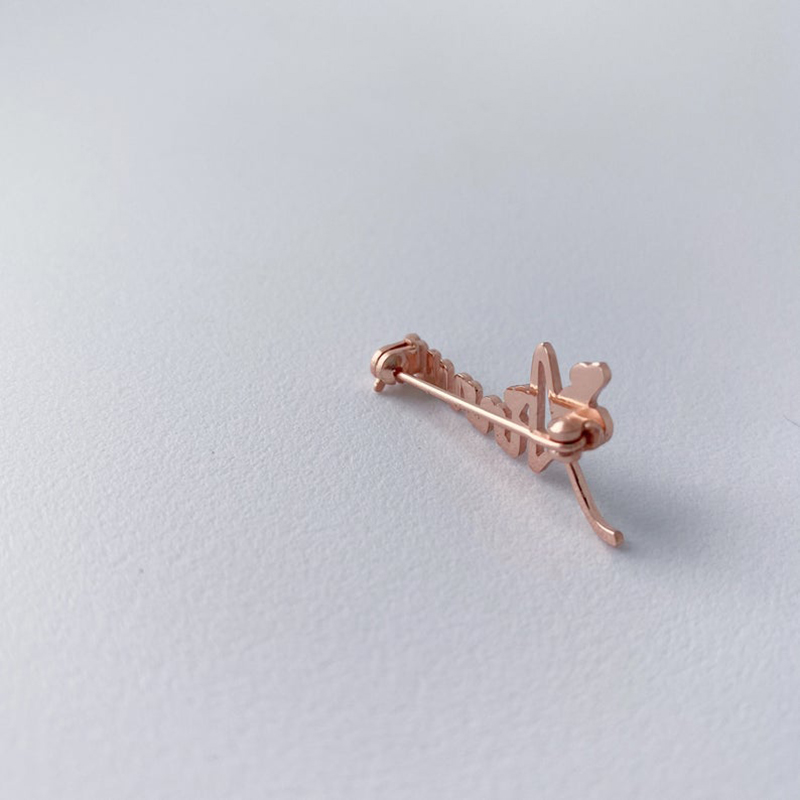 New Custom Name Brooch Letters - Women Fashion Logo Design 评论和价格