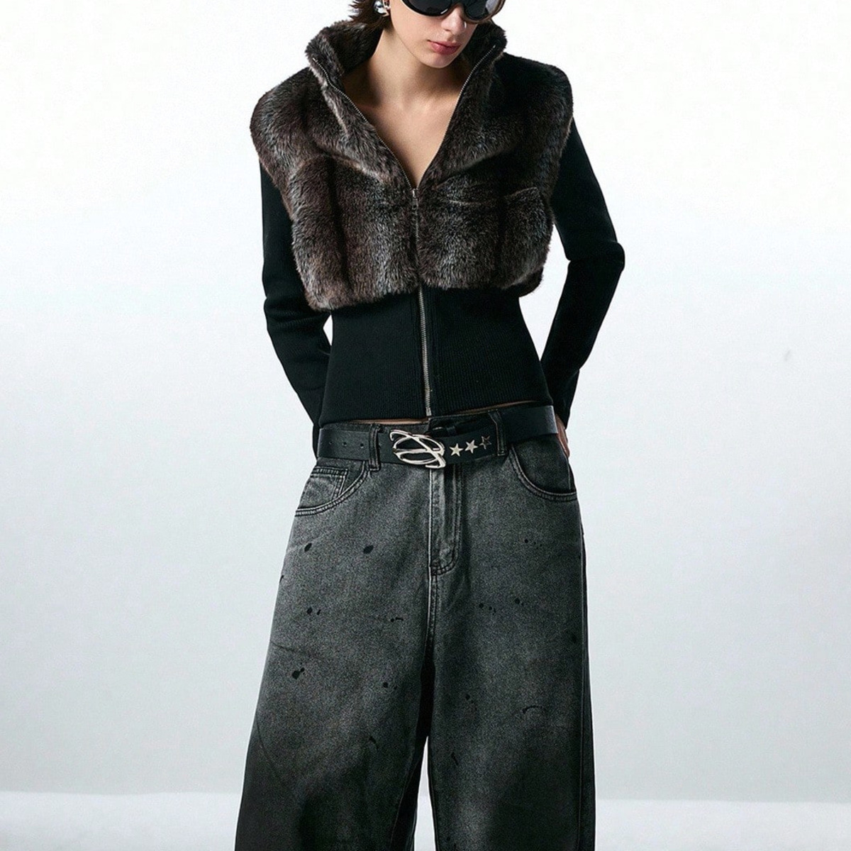 Women Cropped Sleeveless Zip‑U - Women'S Fashion Gilet 评论和价格
