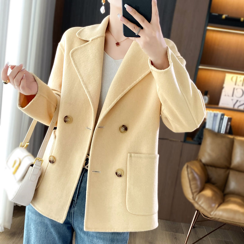 Petite Wool Coat Casual Croppe - Women'S Fashion Petite 评论和价格