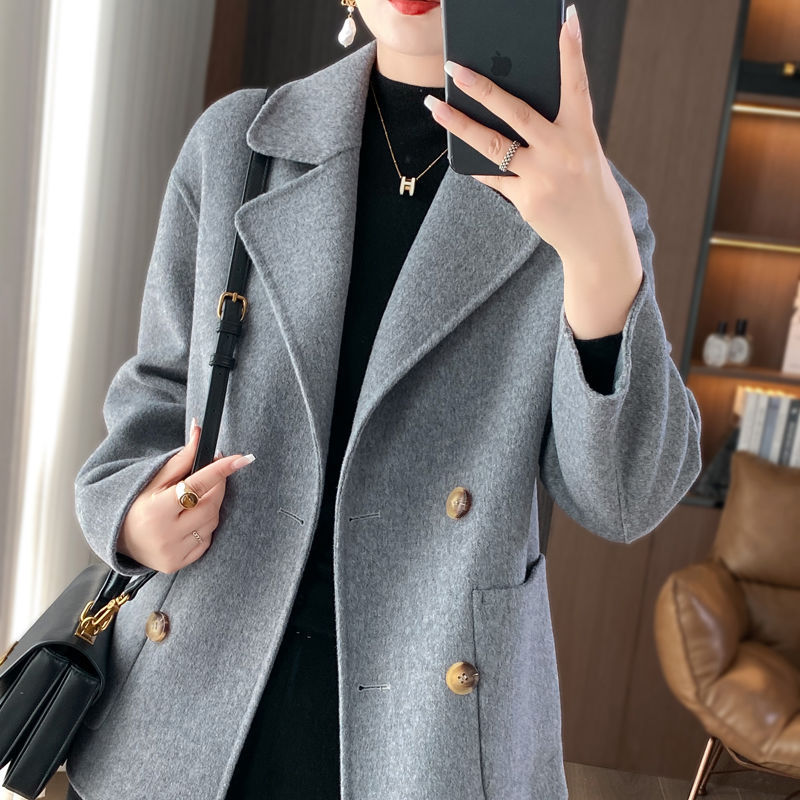 Petite Wool Coat Casual Croppe - Women'S Fashion Petite 评论和价格