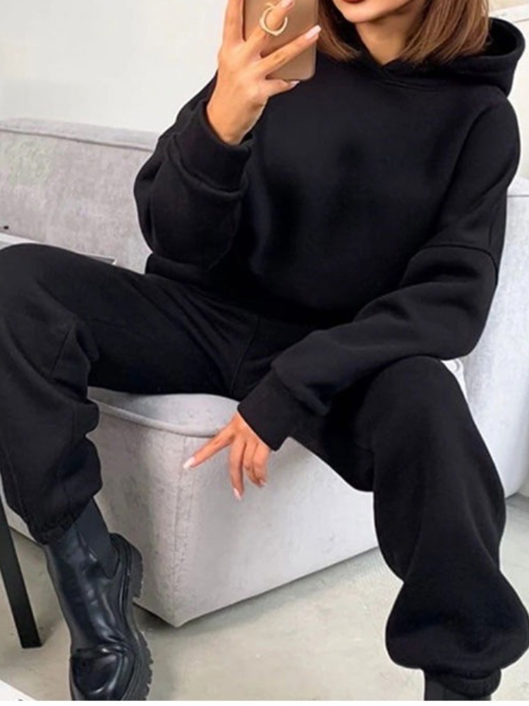 Spring Tracksuit Women Two Pie - Hoodie Women Oversized 评论和价格