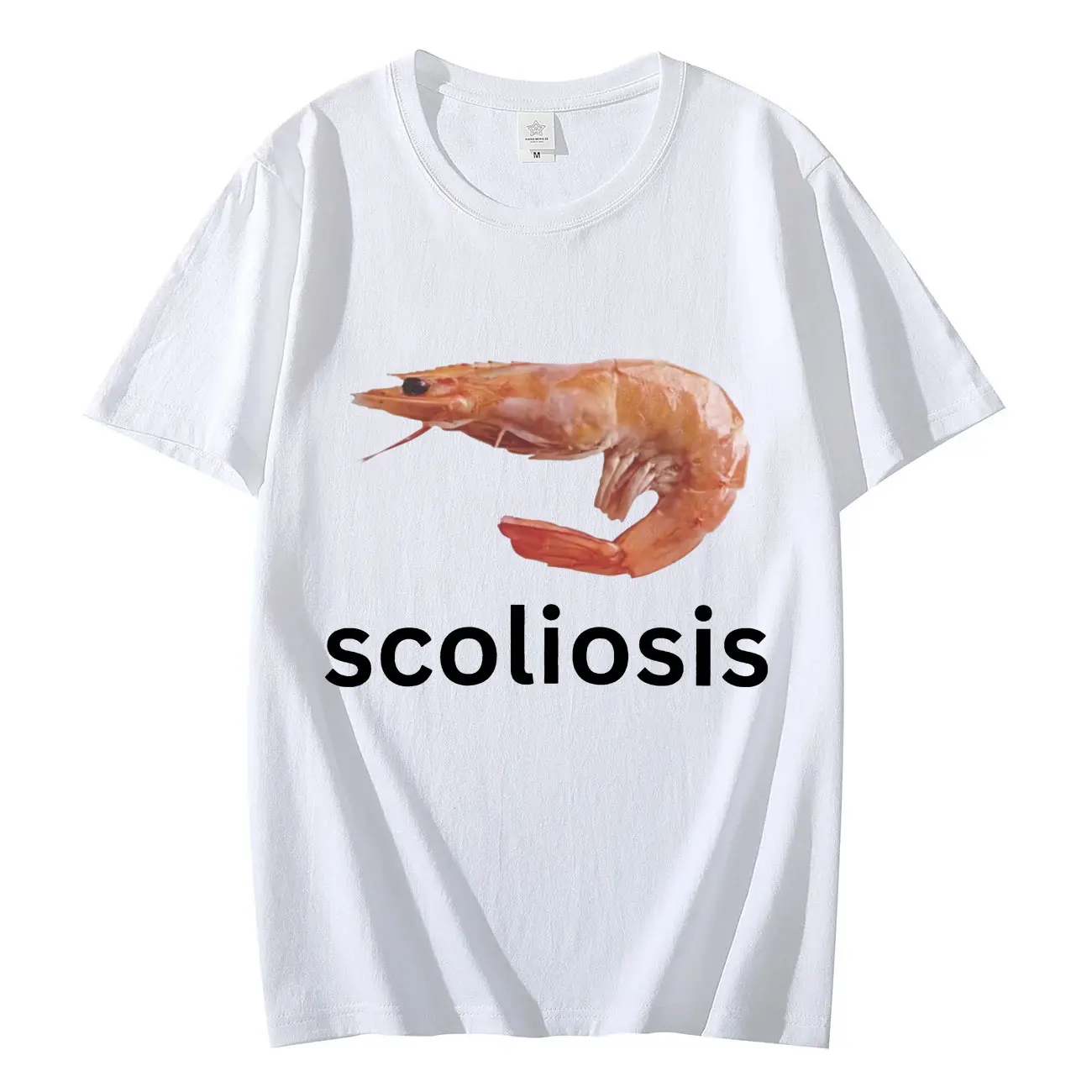 Scoliosis Funny Shrimp Meme T- - Women'S Fashion From The 90S 评论和价格