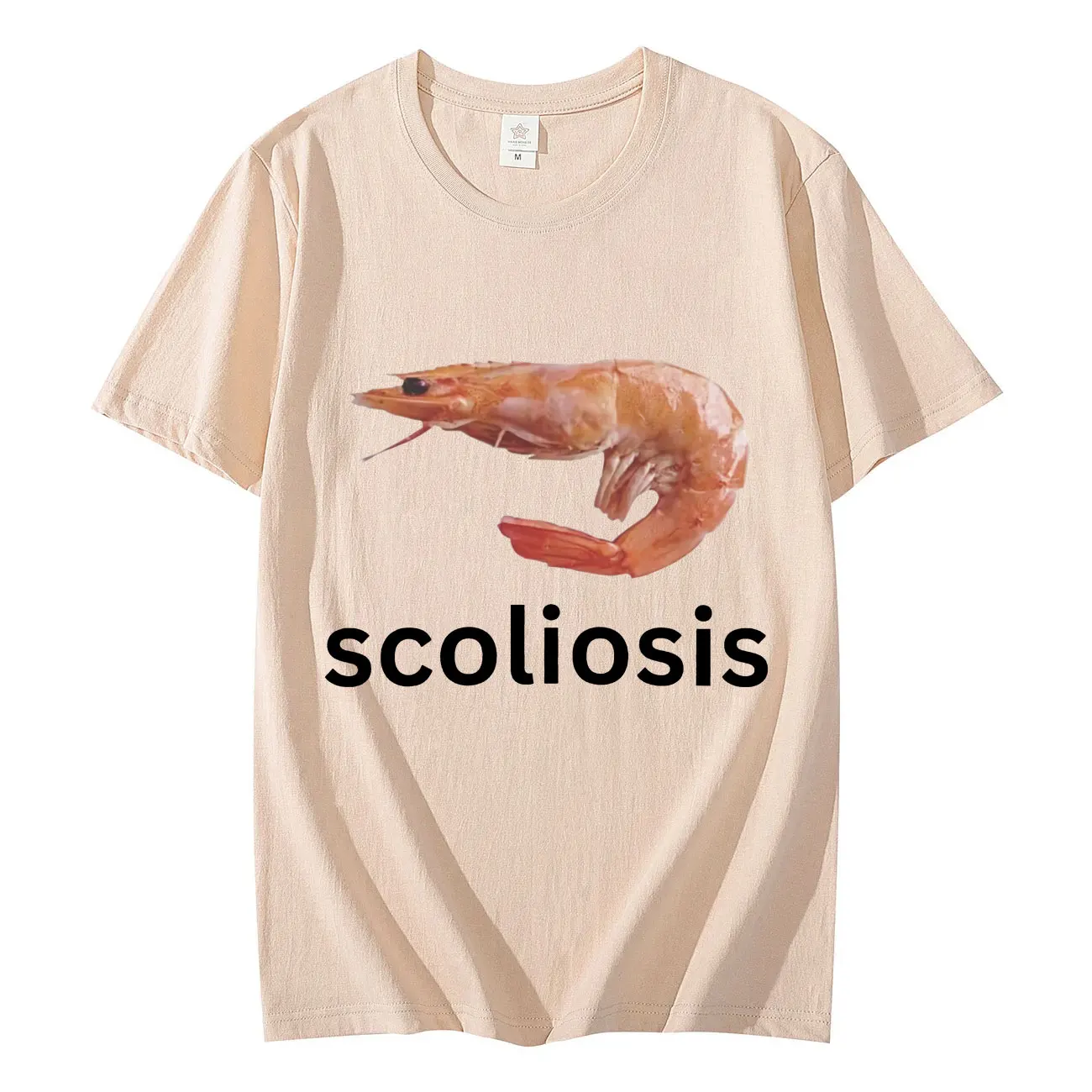Scoliosis Funny Shrimp Meme T- - Women'S Fashion From The 90S 评论和价格