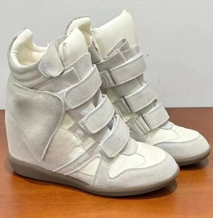 Women Hidden Wedge Heel High‑T - Women'S Fashion Leather Boots 评论和价格