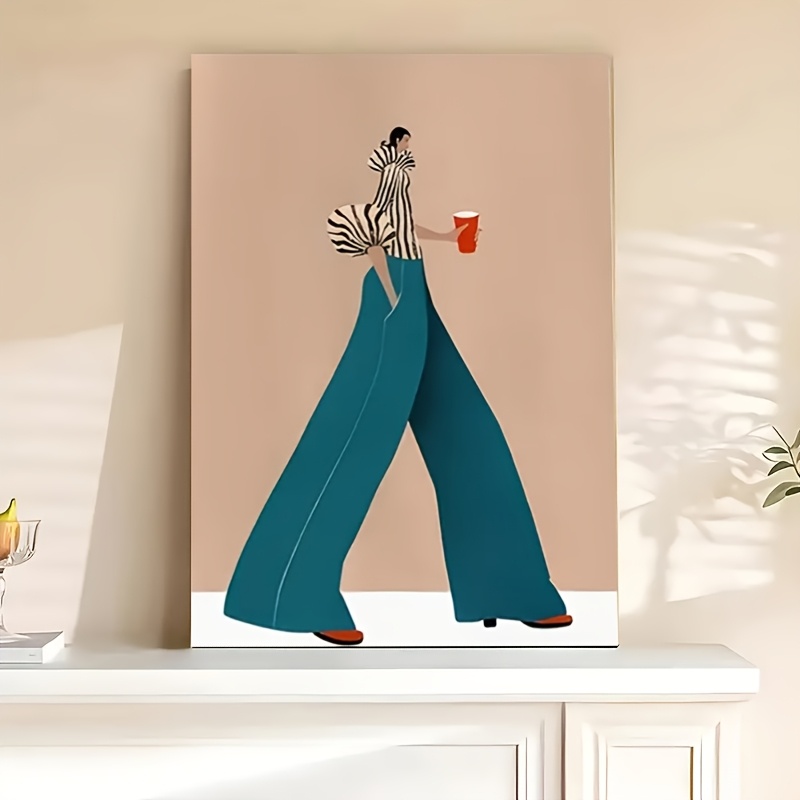 Fashionable Blue Pants Woman P - Fashion Women Picture 评论和价格