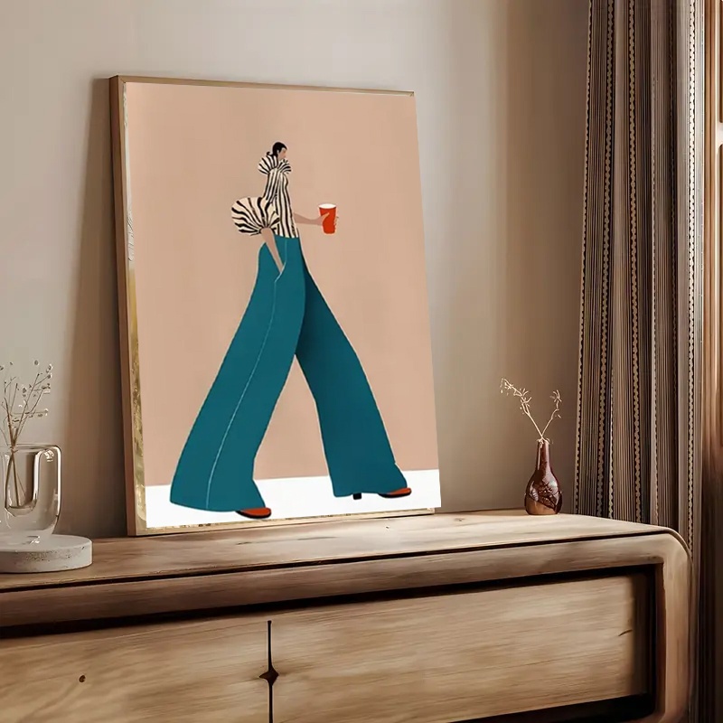 Fashionable Blue Pants Woman P - Fashion Women Picture 评论和价格