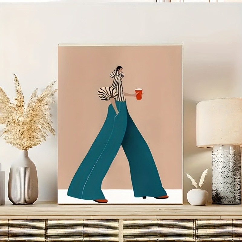 Fashionable Blue Pants Woman P - Fashion Women Picture 评论和价格
