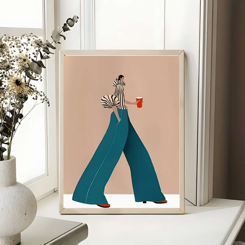 Fashionable Blue Pants Woman P - Fashion Women Picture 评论和价格